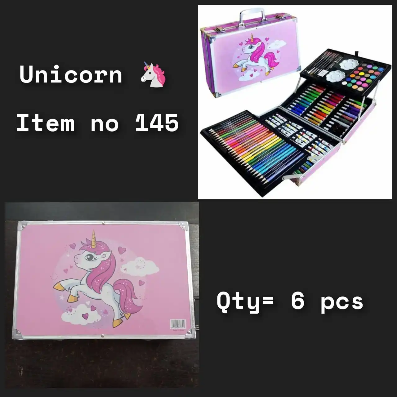 145 colours kit unicorn
