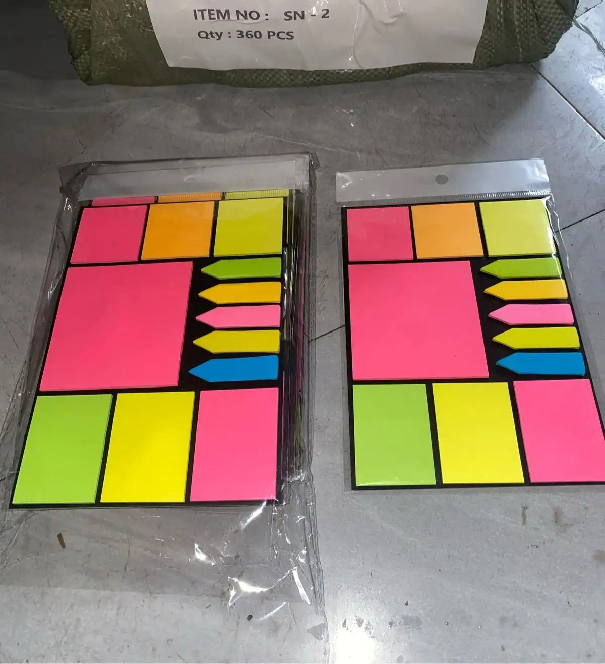 Sticky notes chart big